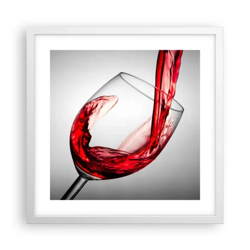 Affiche dans un cadre blanc - Poster - Nuance - mouvement - son - 40x40 cm