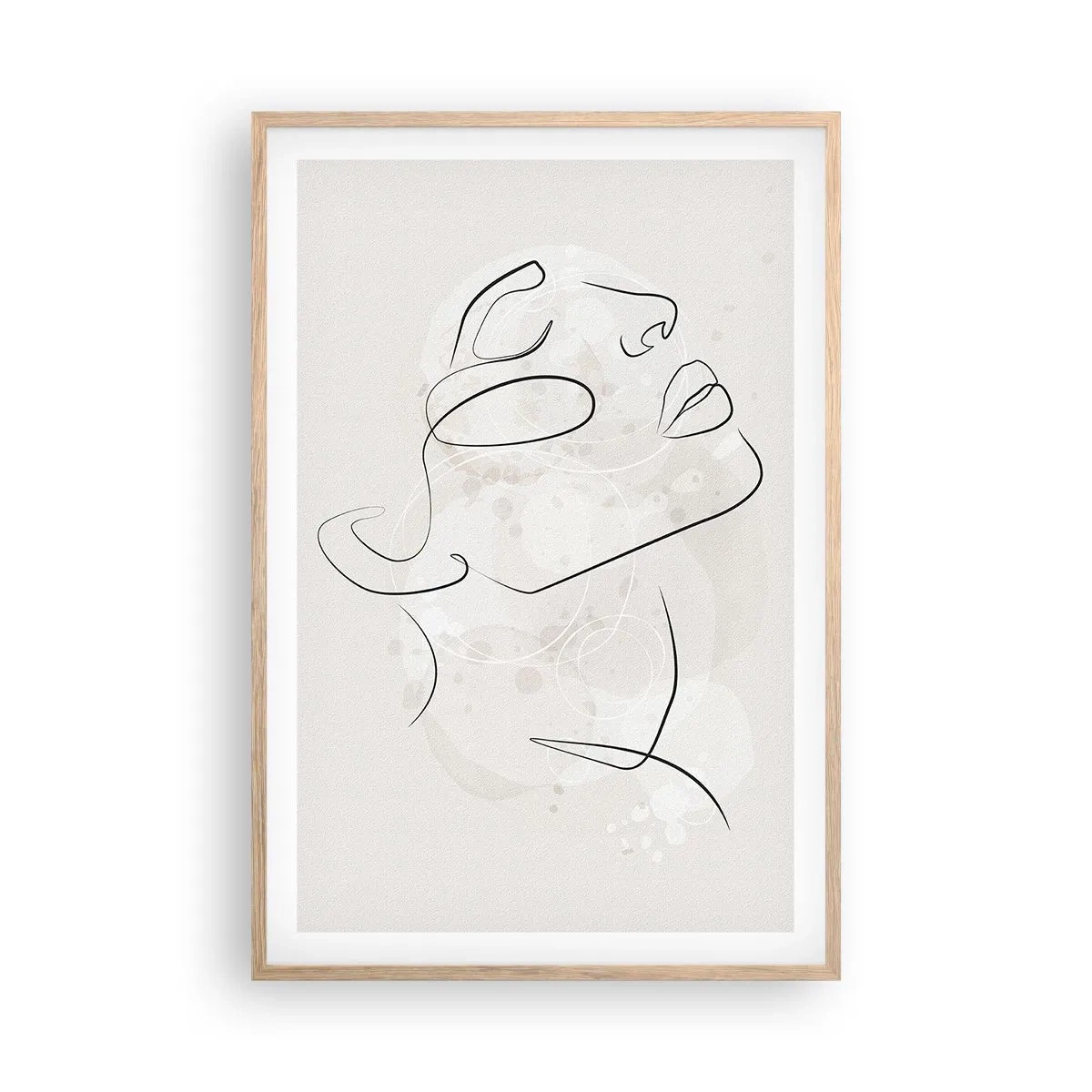 Affiche dans un chêne clair - Poster - L'esquisse d'un rêve - 61x91 cm