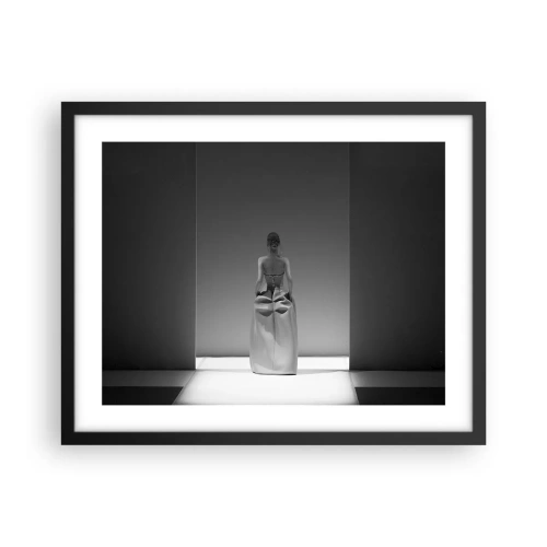 Affiche dans un cadre noir - Poster - Simplicité raffinée - 50x40 cm