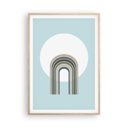 Affiche dans un chêne clair - Poster - Attraction irrésistible - 70x100 cm