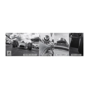 Échantillon de Papier Peint Autocollant Deluxe Sticker - Puissance! - Formule 1, Véhicule, Course - 100x30 cm