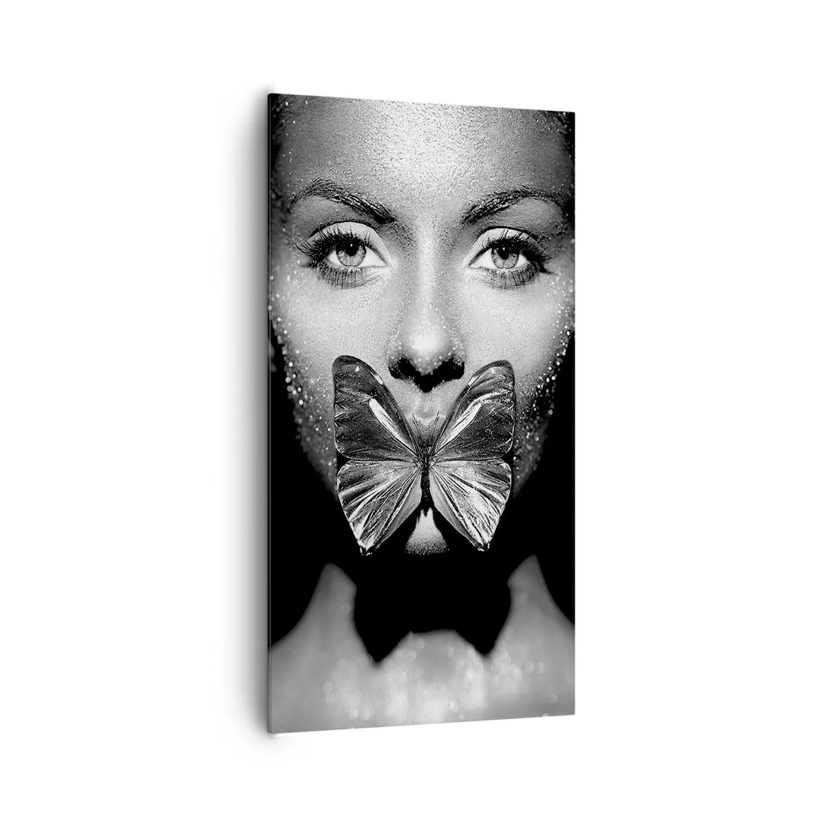 Impression sur toile - Image sur toile - Baiser papillon - 65x120 cm