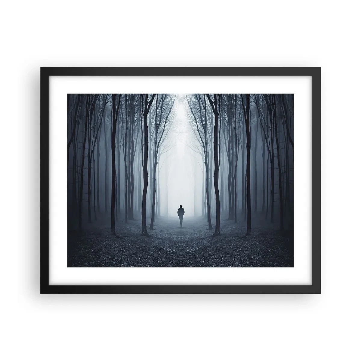 Affiche dans un cadre noir - Poster - Tout est simple et clair - 50x40 cm