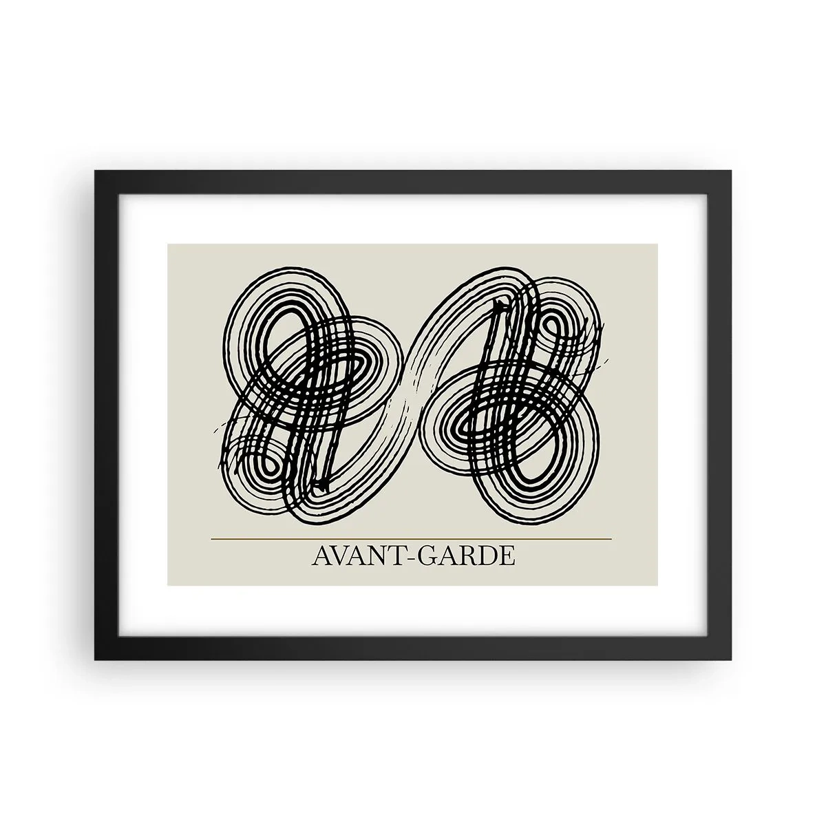 Affiche dans un cadre noir - Poster - C'est venu spontanément - 40x30 cm