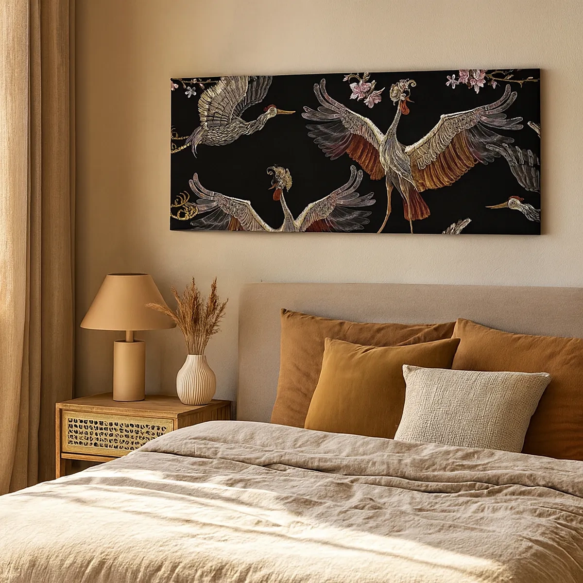 Impression sur toile - Image sur toile - Un oiseau de conte de fées - 30x30 cm