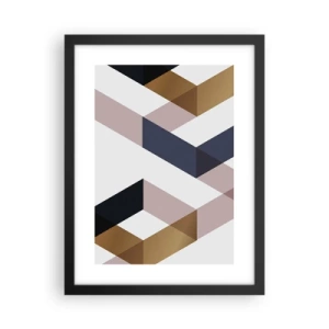 Affiche dans un cadre noir - Poster - Plats et angles - 30x40 cm