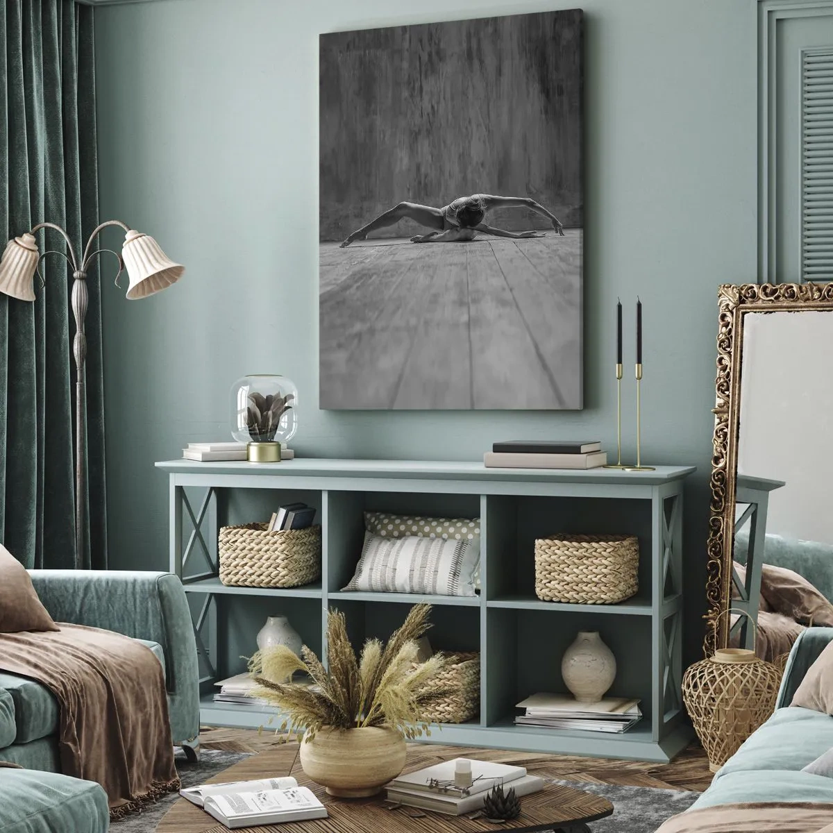 Impression sur toile - Image sur toile - Symétrie trouvée - 55x100 cm