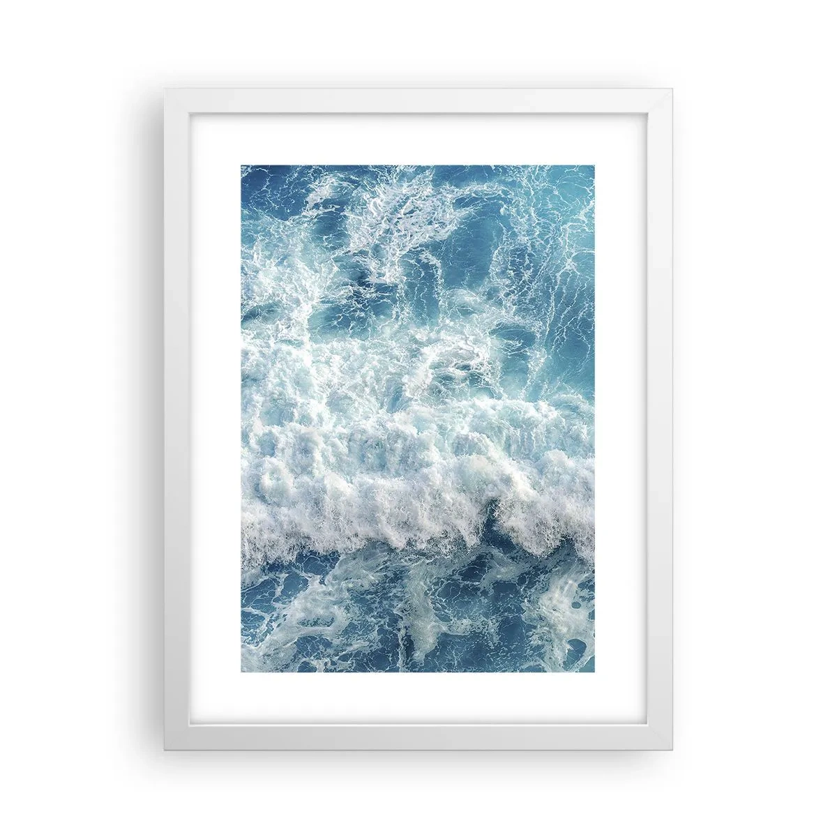 Affiche dans un cadre blanc - Poster - Joyeusement et en sautant - 30x40 cm