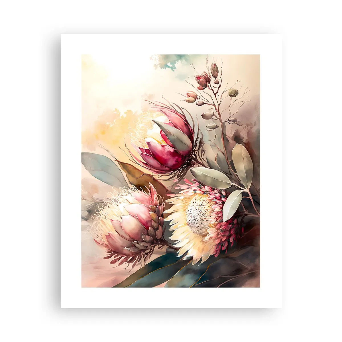 Affiche - Poster - De profil et de face - 40x50 cm