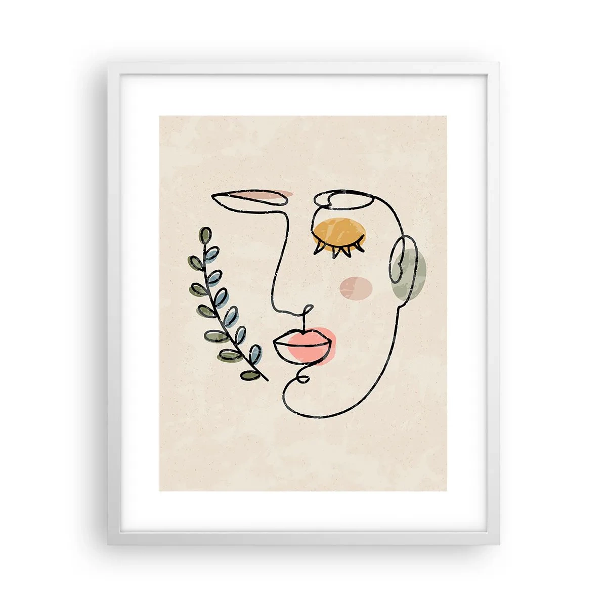 Affiche dans un cadre blanc - Poster - Paix retrouvée - 40x50 cm