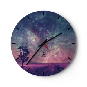 Horloge murale - Pendule murale - Sous un ciel magique - 40x40 cm