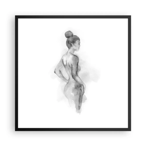 Affiche dans un cadre noir - Poster - Belle comme une peinture - 60x60 cm