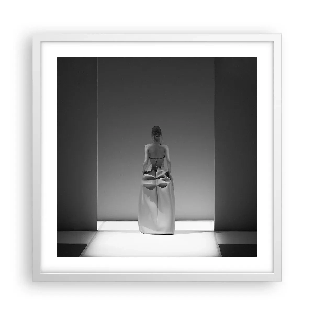 Affiche dans un cadre blanc - Poster - Simplicité raffinée - 50x50 cm