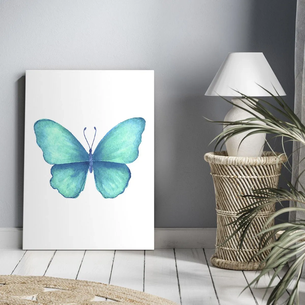 Impression sur toile - Image sur toile - Nature turquoise - 65x120 cm