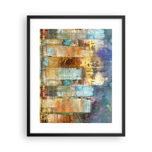 Affiche dans un cadre noir - Poster - Une métropole ensoleillée - 40x50 cm