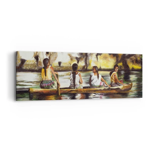 Impression sur toile - Image sur toile - Dans un paradis polynésien - 90x30 cm