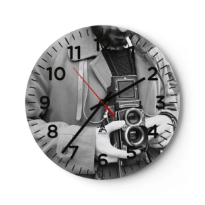 Horloge murale - Pendule murale - Dans un style rétro - 40x40 cm