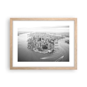 Affiche dans un chêne clair - Poster - Comment ne pas aimer ? - 40x30 cm