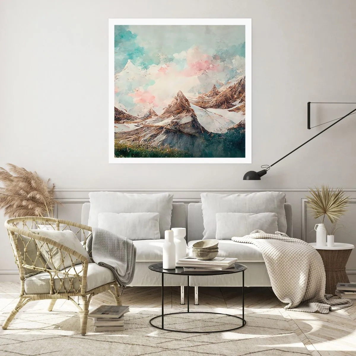 Affiche - Poster - Lames de roche - 30x30 cm