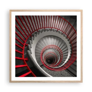 Affiche dans un chêne clair - Poster - Amusement architectural - 60x60 cm