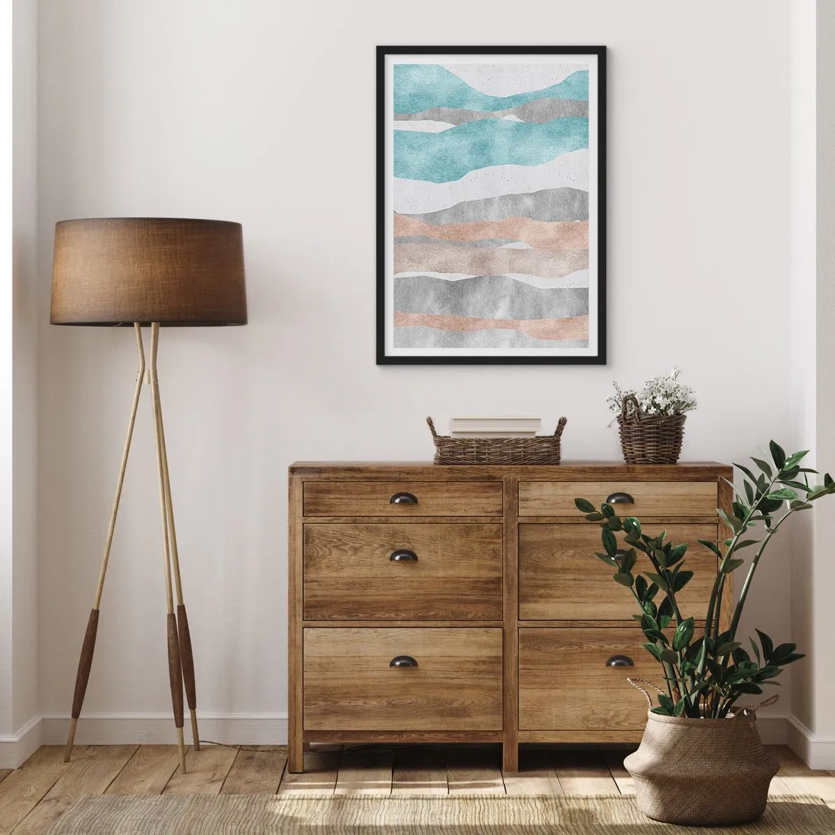 Affiche dans un cadre noir - Poster - Une étude de proximité - 70x100 cm