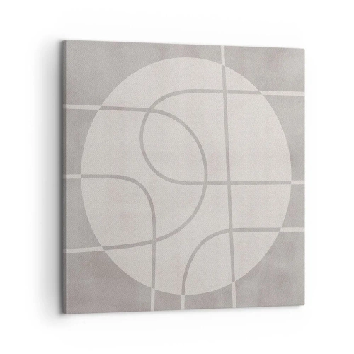 Impression sur toile - Image sur toile - Circulaire et tout droit - 60x60 cm