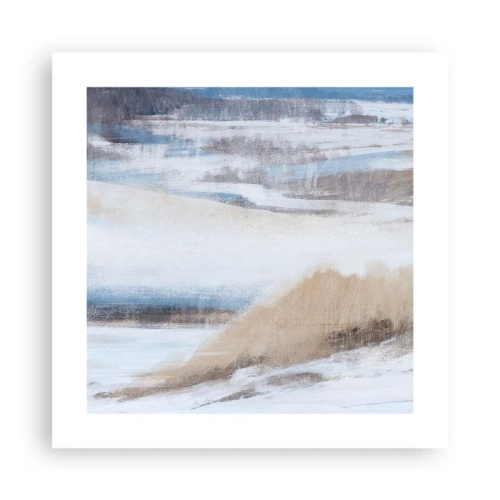 Affiche - Poster - Composition hivernale - 40x40 cm