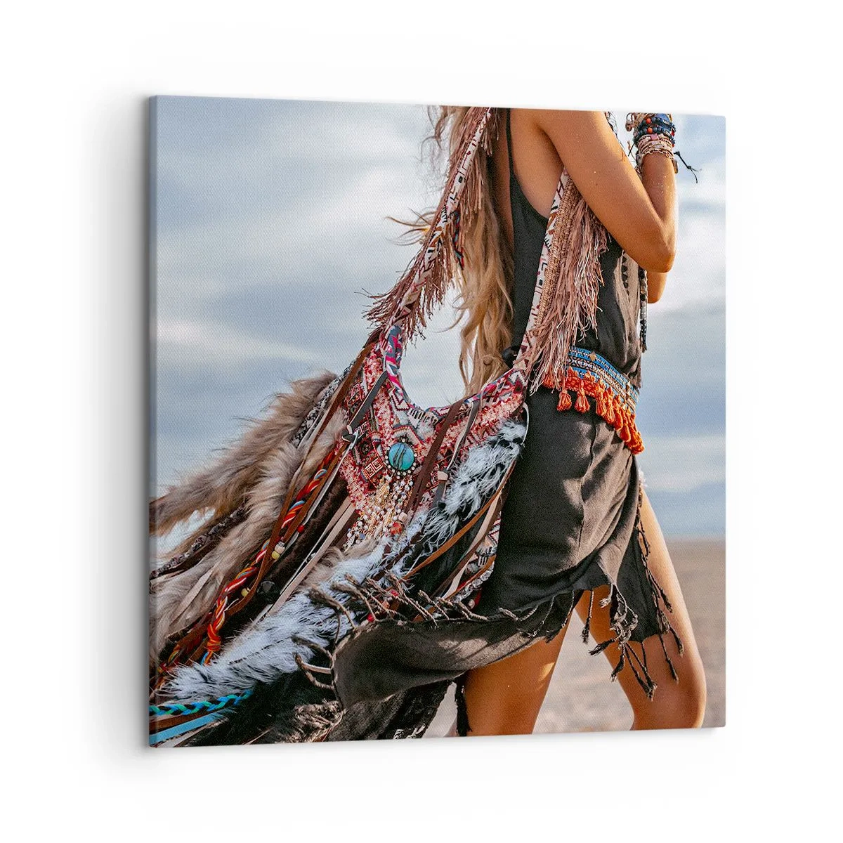 Impression sur toile - Image sur toile - La fille du chaman - 50x50 cm