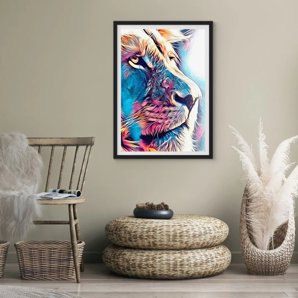 Affiche dans un cadre noir - Poster - L'intelligence de la nature - 30x40 cm