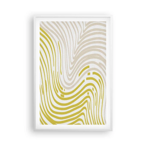 Affiche dans un cadre blanc - Poster - Une composition au léger virage - 61x91 cm