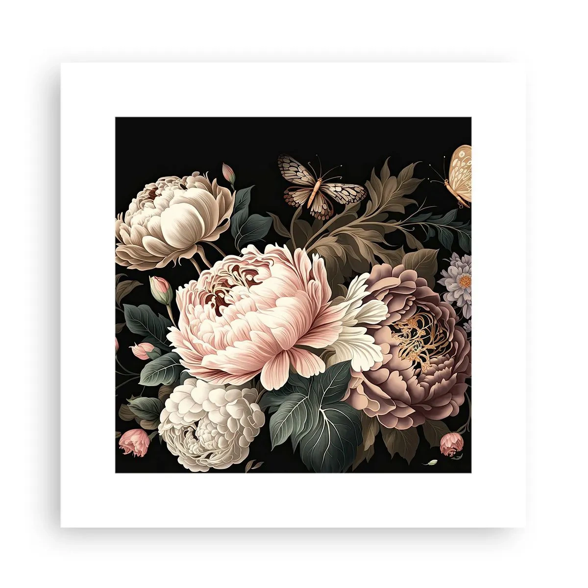 Affiche - Poster - De style baroque - 30x30 cm
