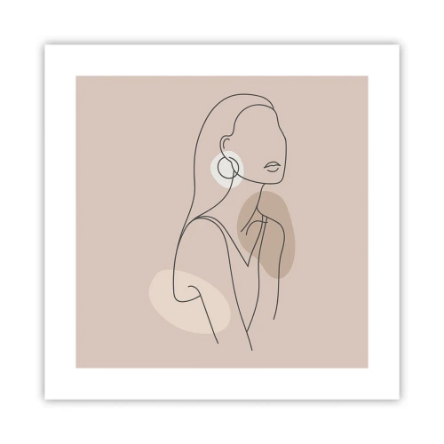 Affiche - Poster - Icone féminin - 40x40 cm