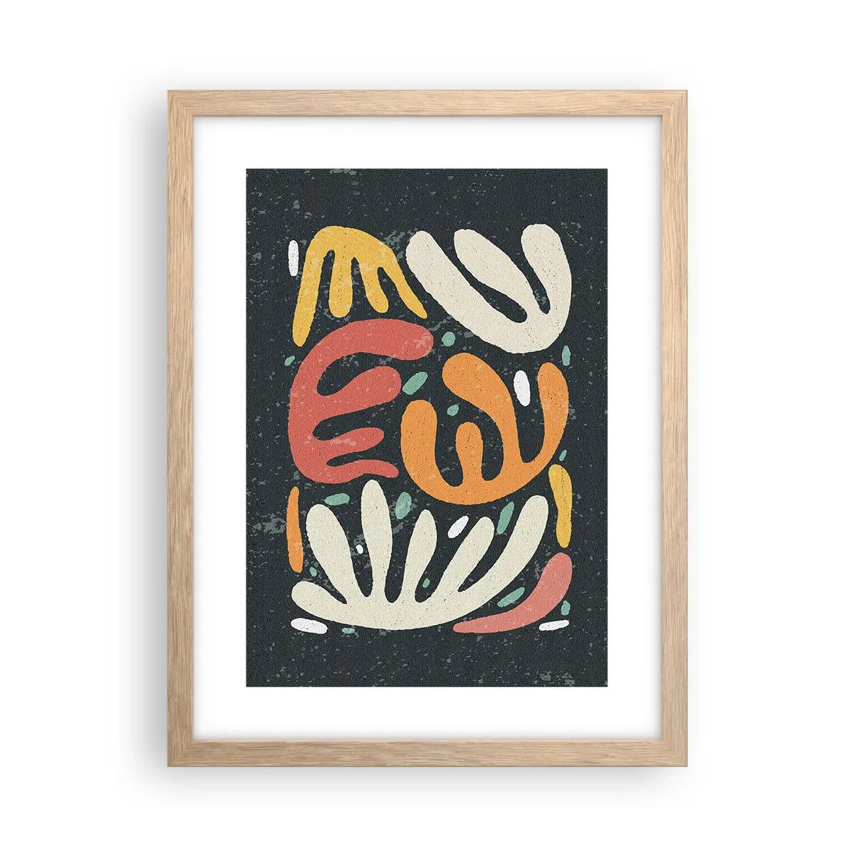 Affiche dans un chêne clair - Poster - Composition – Je suis sur le point de t'attraper - 30x40 cm