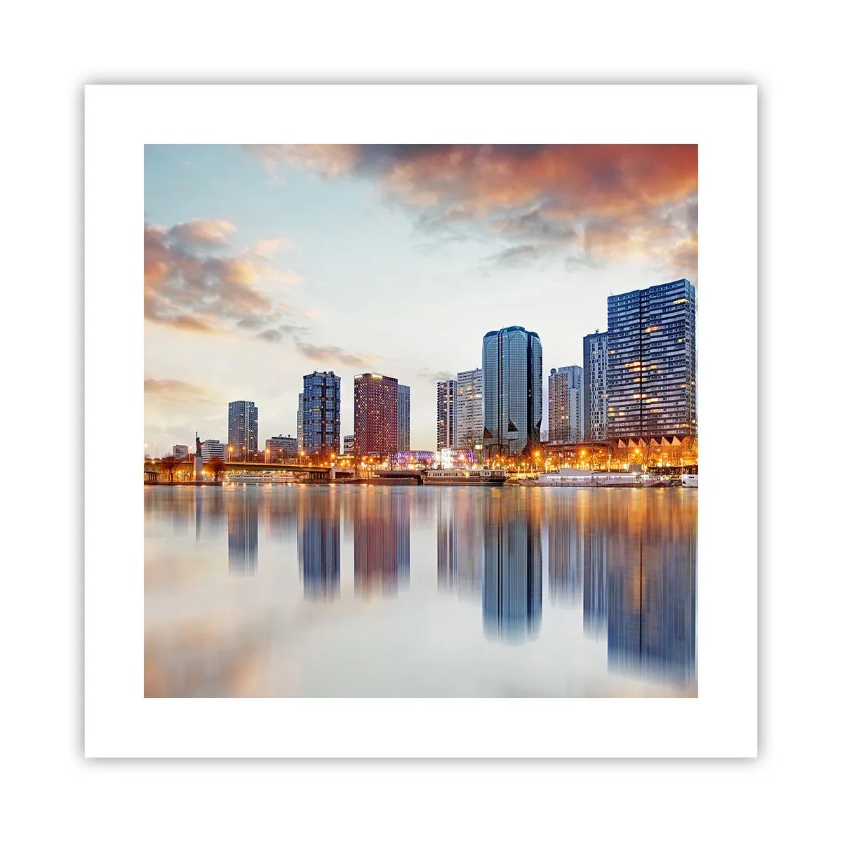 Affiche - Poster - La tranquillité monumentale de Paris - 40x40 cm