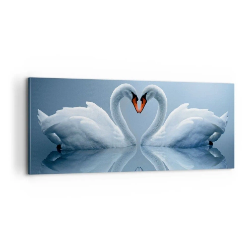 Impression sur toile - Image sur toile - Le temps de l'amour - 100x40 cm