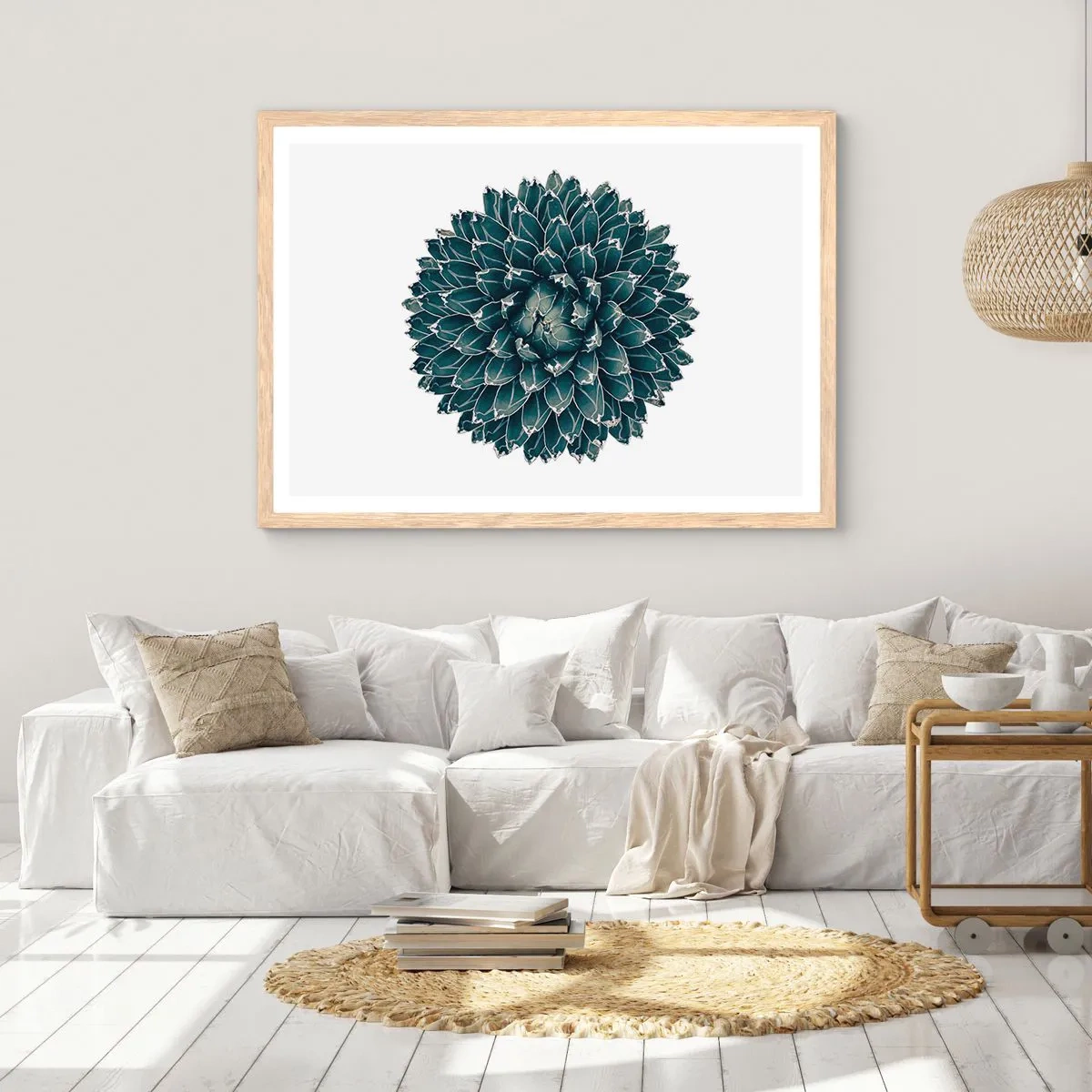 Affiche dans un chêne clair - Poster - Étoile du désert - 50x40 cm