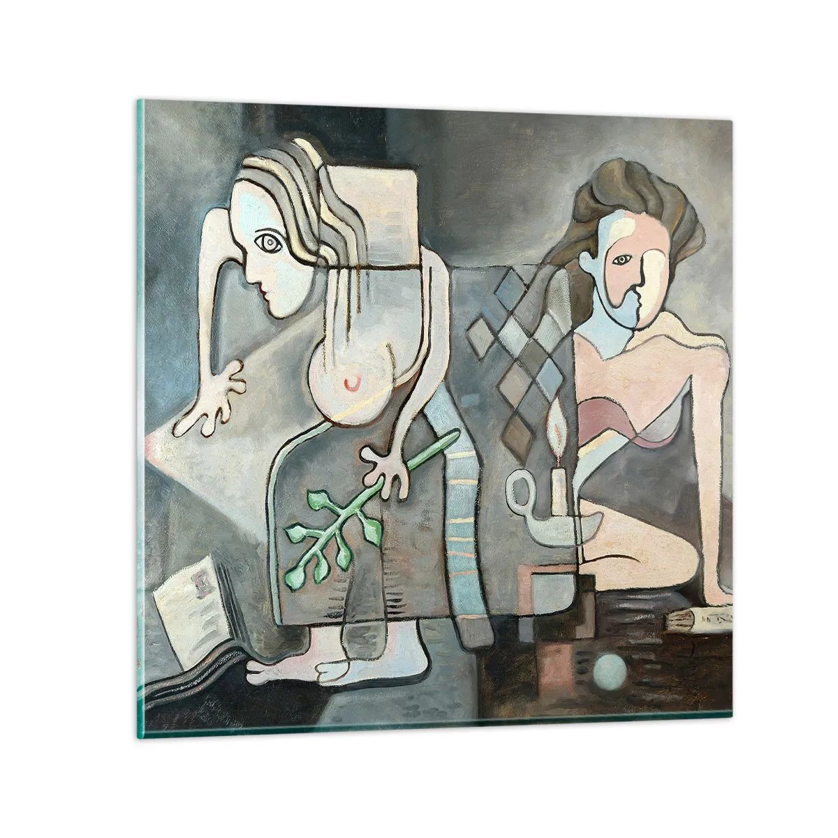 Impression sur verre - Image sur verre - Mosaïque d'esprit et de matière - 40x40 cm