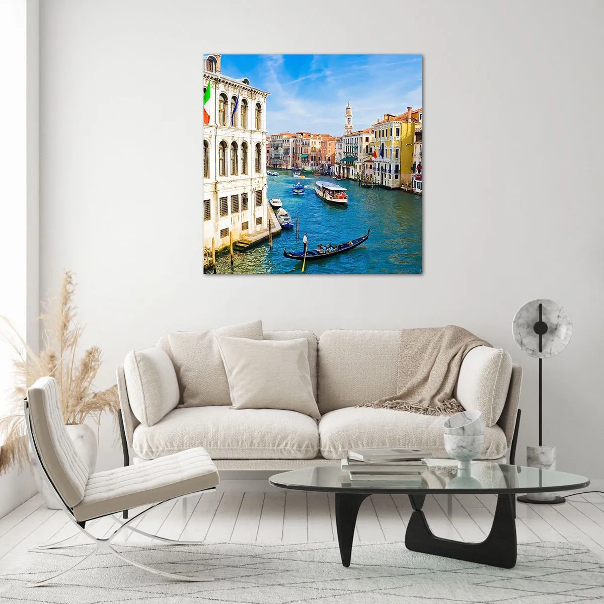 Impression sur verre - Image sur verre - Trafic de rue unique au monde - 70x70 cm