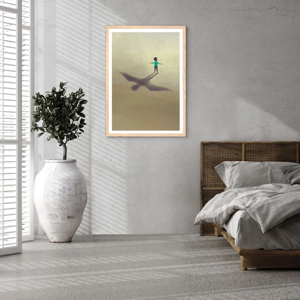 Affiche dans un chêne clair - Poster - Héros du futur - 61x91 cm