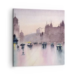 Impression sur toile - Image sur toile - Dans une brume pluvieuse - 50x50 cm