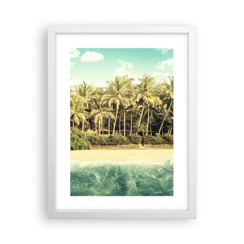 Affiche dans un cadre blanc - Poster - Peut-être ici? - 30x40 cm