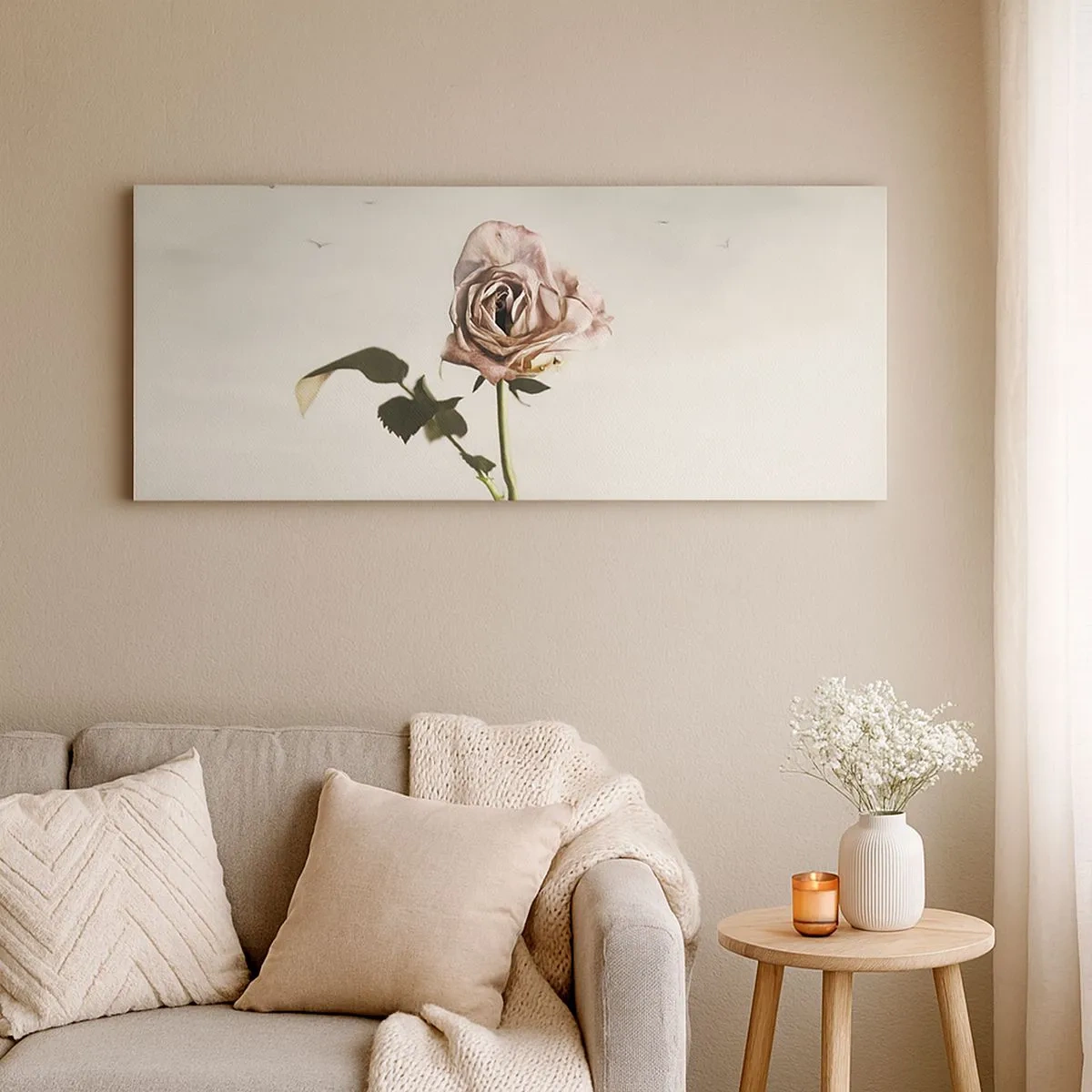 Impression sur toile - Image sur toile - Bonjour de printemps - 100x40 cm