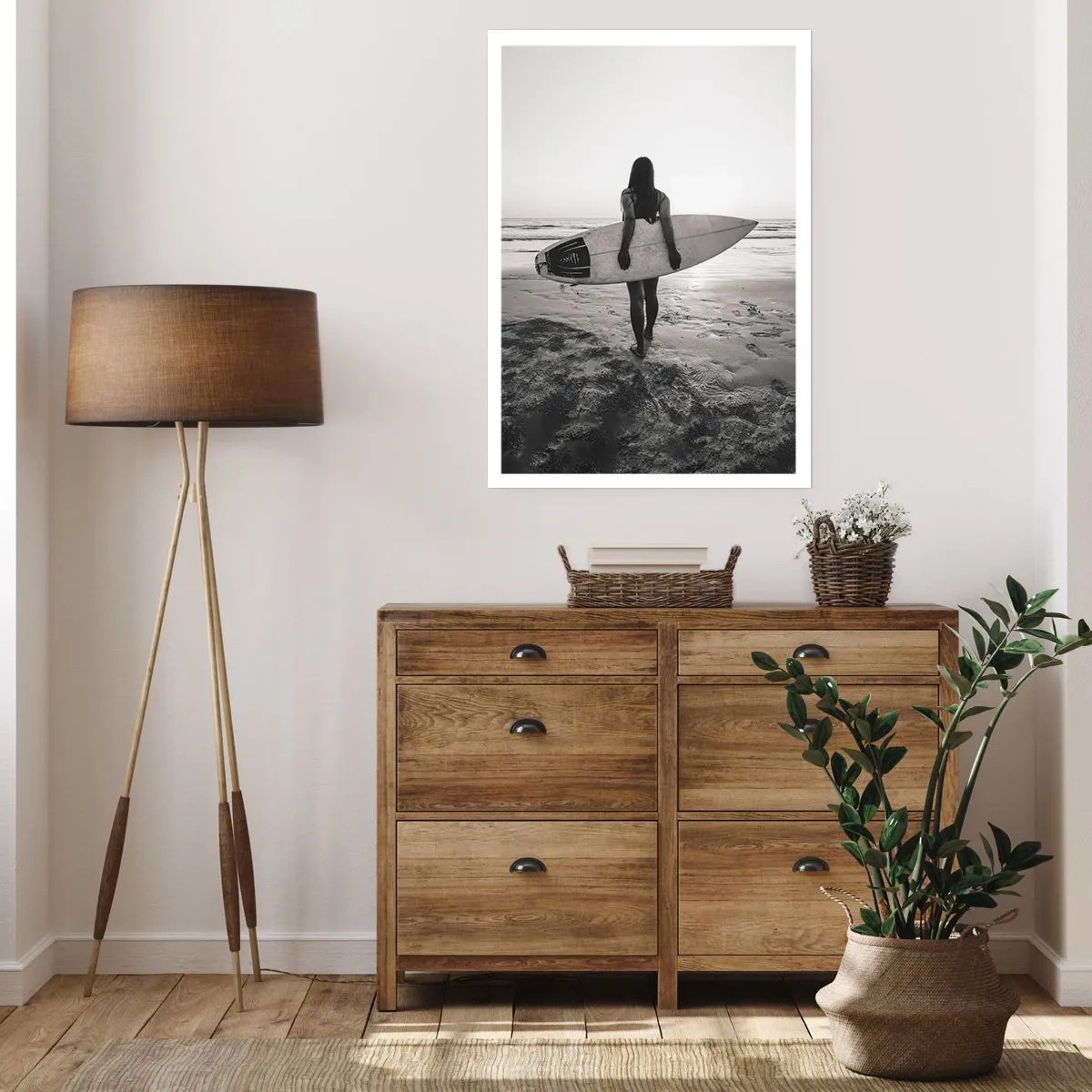 Affiche - Poster - Fille des vagues de la mer - 30x40 cm