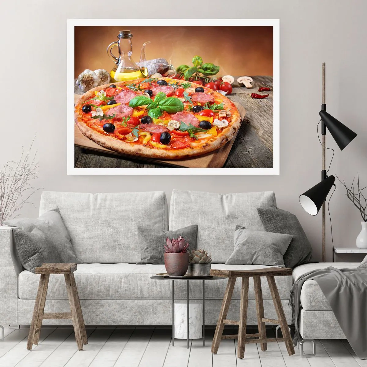 Affiche - Poster - Avec une vraie saveur italienne - 91x61 cm