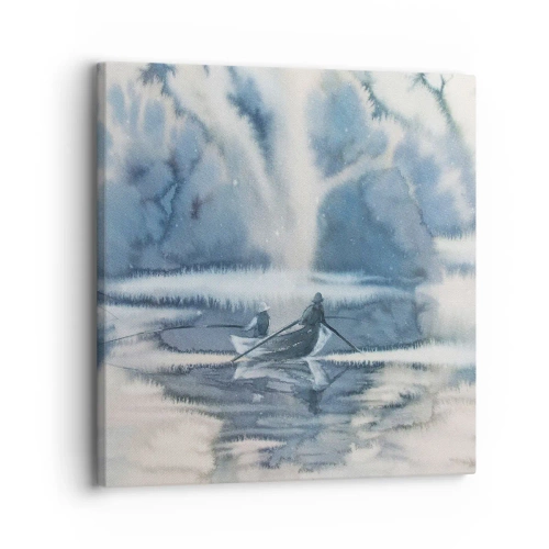 Impression sur toile - Image sur toile - Les pêcheurs dans leur paradis - 30x30 cm