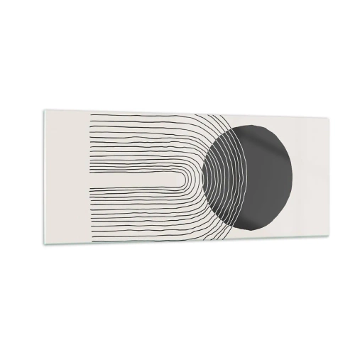 Impression sur verre - Image sur verre - Tremblement et confiance - 100x40 cm