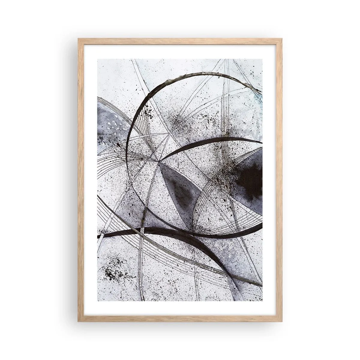 Affiche dans un chêne clair - Poster - Fantaisie futuriste - 50x70 cm
