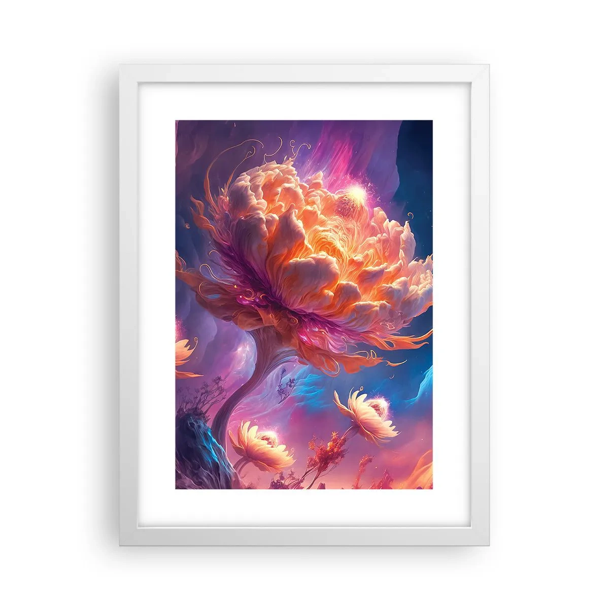 Affiche dans un cadre blanc - Poster - Un autre monde - 30x40 cm