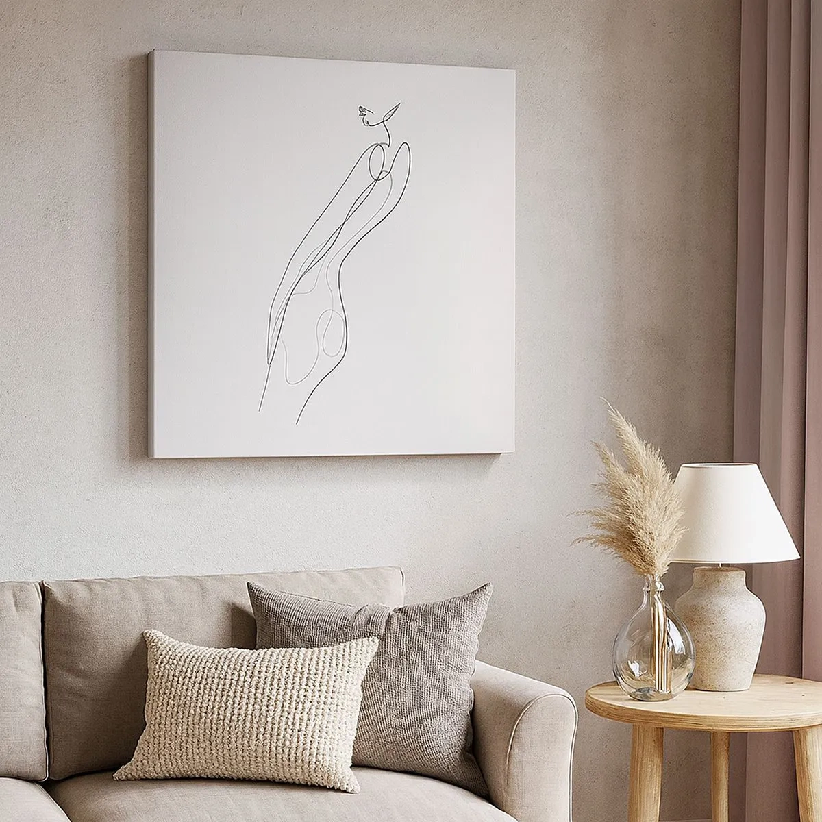 Impression sur toile - Image sur toile - Juste une promesse - 30x30 cm