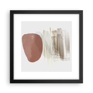 Affiche dans un cadre noir - Poster - Colonnade abstraite - 30x30 cm